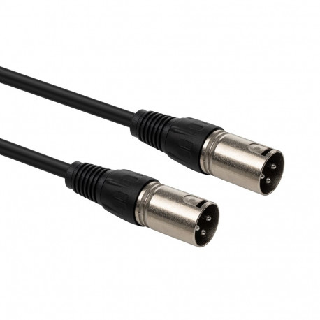 XLR Audio Cable - Lindy 10m XLR Male to Male Cable, Black