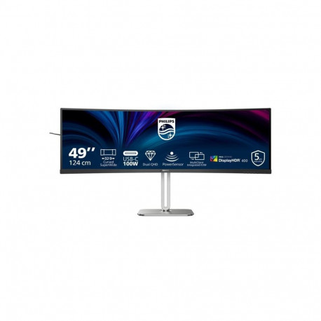 Monitor - Philips 49B2U5900C/00 Curved USB-C Silver; Black