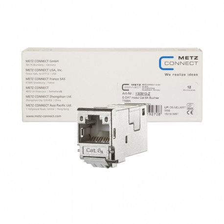 METZ CONNECT juhtmepistik 130910-Z RJ-45, metallik