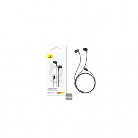 Baseus Earphone Encok CZ11 Wired with Mic Black (A00164300113-Z1)