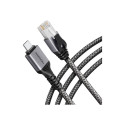 AXAGON Gigabit Etherneti adapter ADE-CM20 USB-C 5Gbps, integreeritud CAT6 RJ-45 võrgukaabliga (2m), 