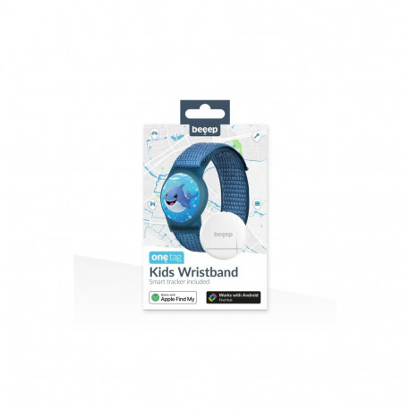 Child Tracker Wristband - Beeep OneTag Dolphin Blue 14–19 cm CR2032 Battery