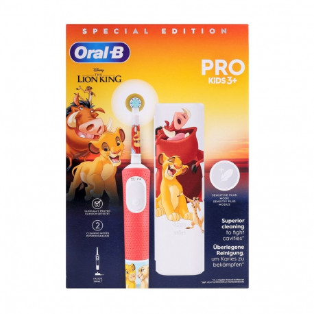 Oral-B laste elektriline hambahari D103 The Lion King, punane