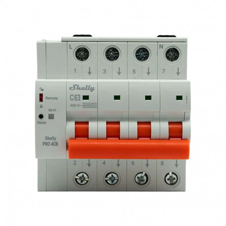 Circuit Breaker SHELLY Pro 4CB C63