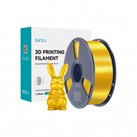 3D Printing Filament - Sunlu PLA+ Silk Filament, Smooth Feeding, Low Warping, Gold
