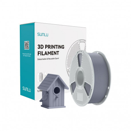 3D Printing Filament - Sunlu ASA Filament, High UV Resistance, 250–280°C, Gray