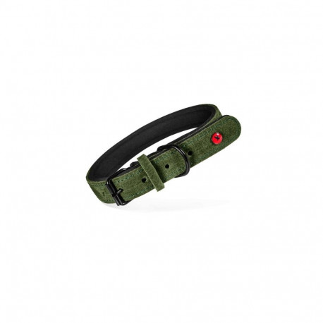Pet Collar - ZOLUX Komfort Leather 40 cm Green