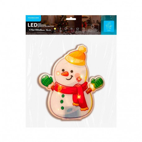 LED Light - Modee ML-C4007 Snowman Window Decoration 170×190 mm Warm White