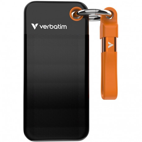 Verbatim tasku-SSD USB 3.2 Gen 2 1TB, must/oranž