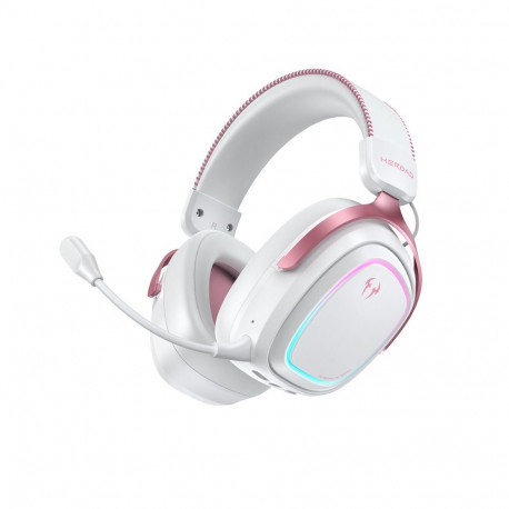 QCY Heroad GT2 Tri-Mode Wireless THX 7.1.4 Gaming Headphones with Detachable Microphone - Pink