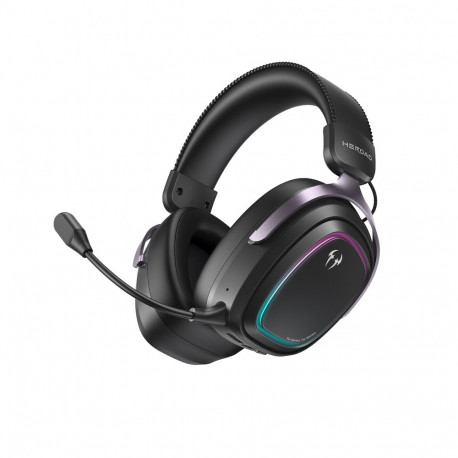 QCY Heroad GT2 Wireless Tri-Mode THX 7.1.4 Gaming Headphones with Detachable Microphone - Black