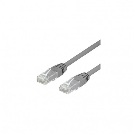 Deltaco TP-63 networking cable Grey 3 m Cat6 U/UTP (UTP)