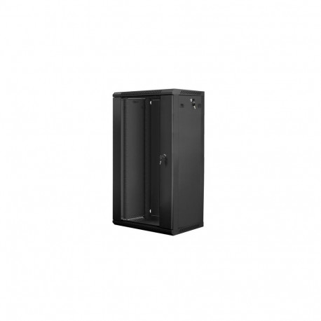 Lanberg WF01-6422-10B rack cabinet 22U Wall mounted rack Black
