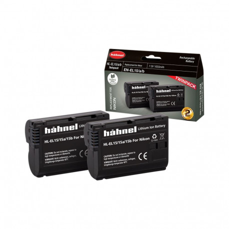 Hähnel aku Nikon HL-EL15/15A/15B / EN-EL15A/B kaksikpakk