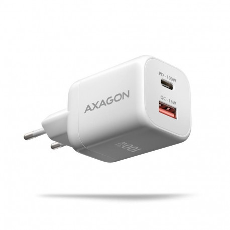 MOBILE CHARGER WALL USB 100W/GAN 2PORT ACU-PQ100W AXAGON
