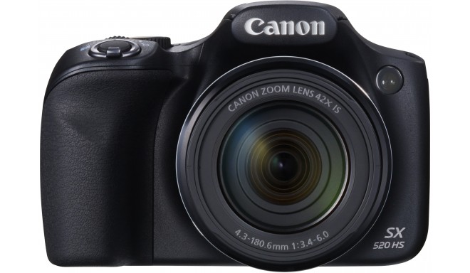 Canon PowerShot SX520, melns