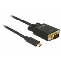 Cable USB-C -> VGA M/M 1m Full HD
