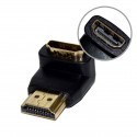 Vakoss adapter HDMI - HDMI nurgaga, must (TC-H113K)