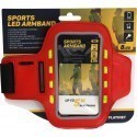 Platinet armband Sport LED, red (43708)