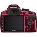 Nikon D3200 + 18-55 VR II Kit, red