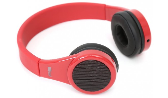 Omega Freestyle kõrvaklapid + mikrofon Glamring FH0910, punane