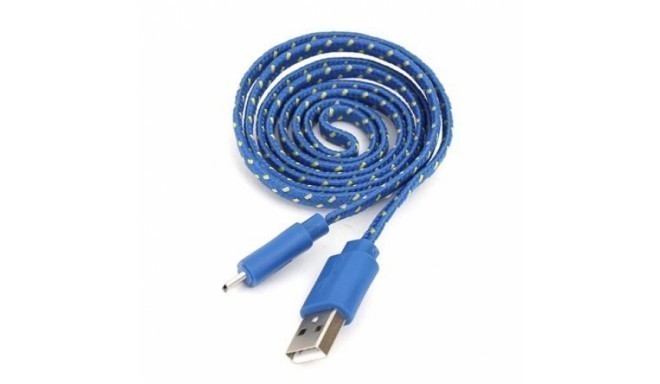 Omega кабель microUSB 1м, синий (42330)