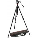 Manfrotto tripod set 755XBK + MVH500AH (no package)