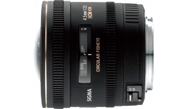 Sigma 4.5mm f/2.8 EX DC Circular Fisheye objektiiv Canonile