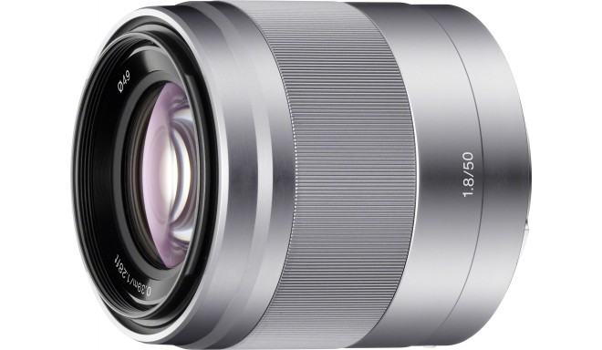 Sony E 50mm f/1.8 OSS, silver