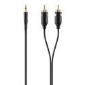 Belkin Audio Cable 3,5mm/2x RCA M/M 1,0 m black gold F3Y116BF1M