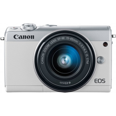 Canon EOS M100 + EF-M 15-45mm IS STM, valge