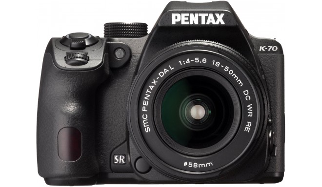 Pentax K-70 + DA 18-50mm RE Kit, black