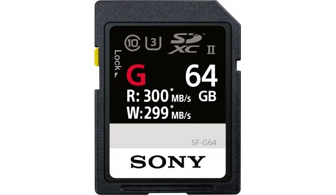 Sony atmiņas karte SDXC 64GB Professional UHS-II Class 10