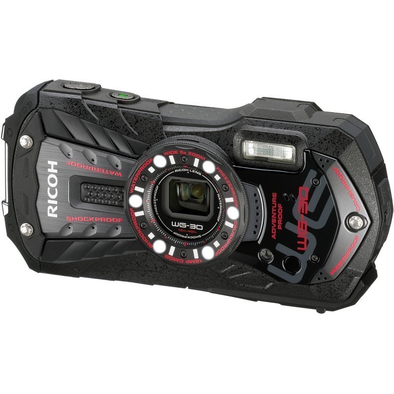 Ricoh WG-30, Ebony Black - Compact cameras - Nordic Digital