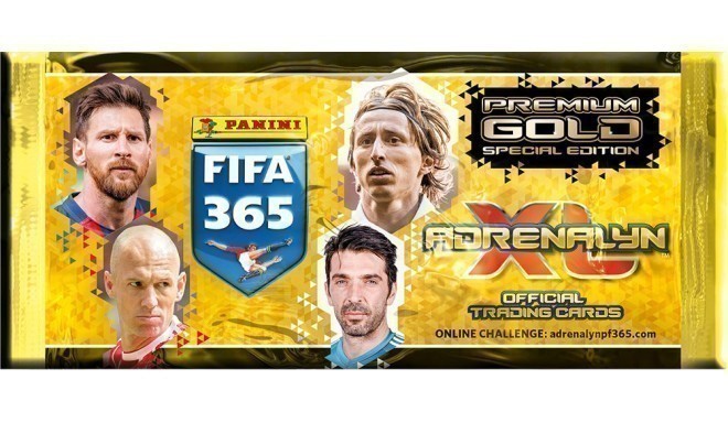 Panini jalgpallikaartide komplekt FIFA 365 Adrenalyn XL Premium Gold 2018
