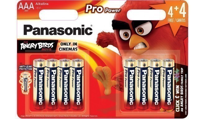 Panasonic Pro Power baterija LR03PPG/8B (4+4) AB