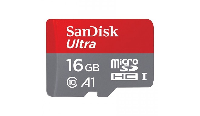 SanDisk mälukaart microSDHC 16GB Ultra