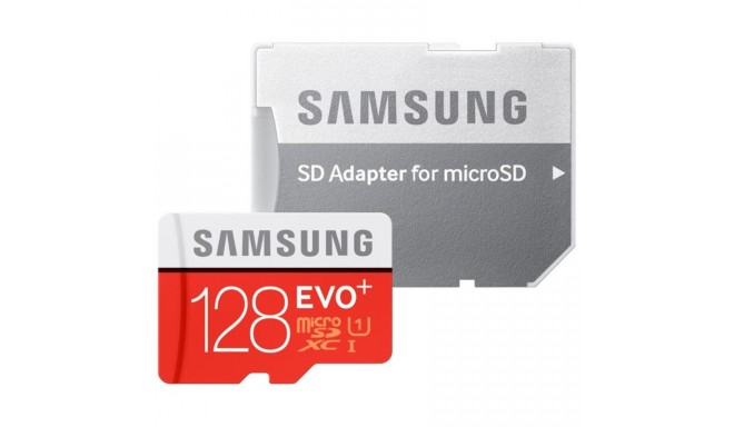 Samsung memory card microSDXC 128GB EVO Plus + adapter