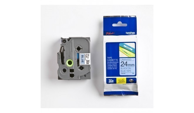 Lint Brother TZE551 24mm must/sinine 8m