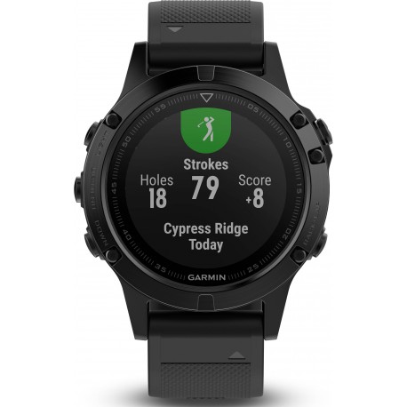 Garmin Fenix 5 Sapphire, melns/melns