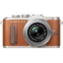 Olympus PEN Lite E-PL8 + 14-42mm II R Kit, brown/silver