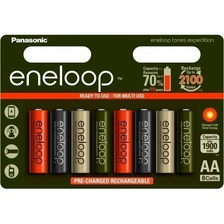 Panasonic eneloop аккумулятор AA 1900 8B Expedition