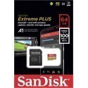 SanDisk memory card microSDXC 64GB Extreme Plus A1