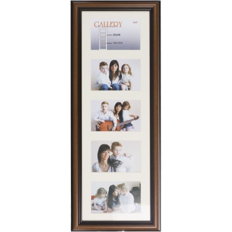 Pildiraam Ema Gallery 20x60/5/10x15, pruun (VF3969)