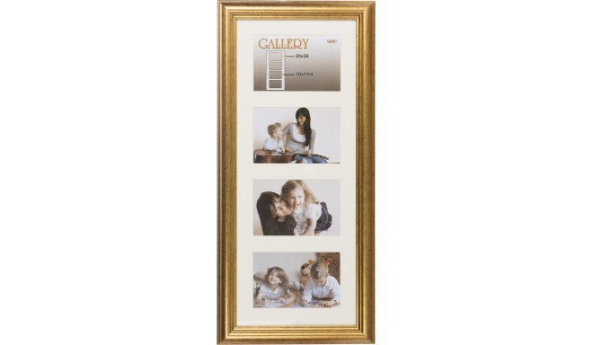 Photo frame Ema Gallery 20x50/4/10x15, gold (VF3967)