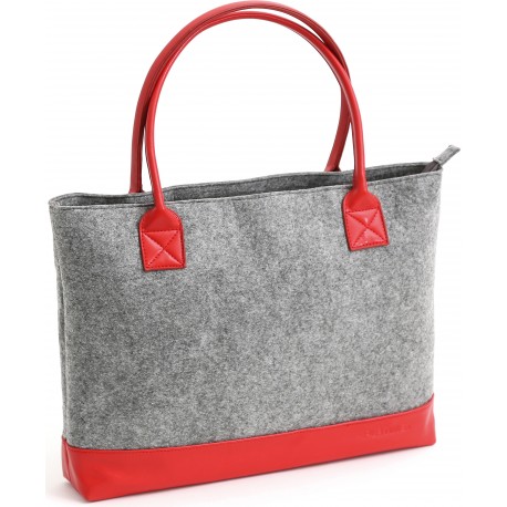 Platinet notebook bag 15.6" Felt Collection, red