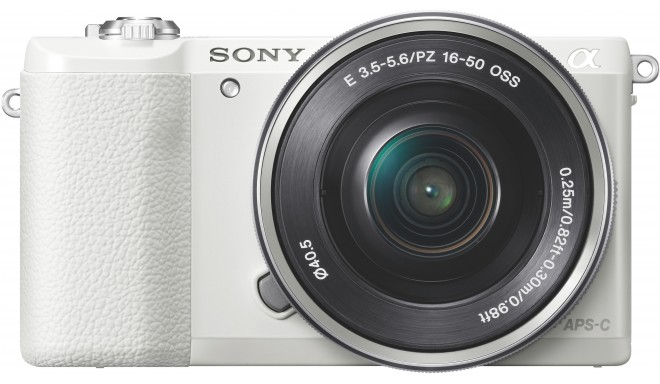 Sony a5100 + 16-50mm Kit, valge