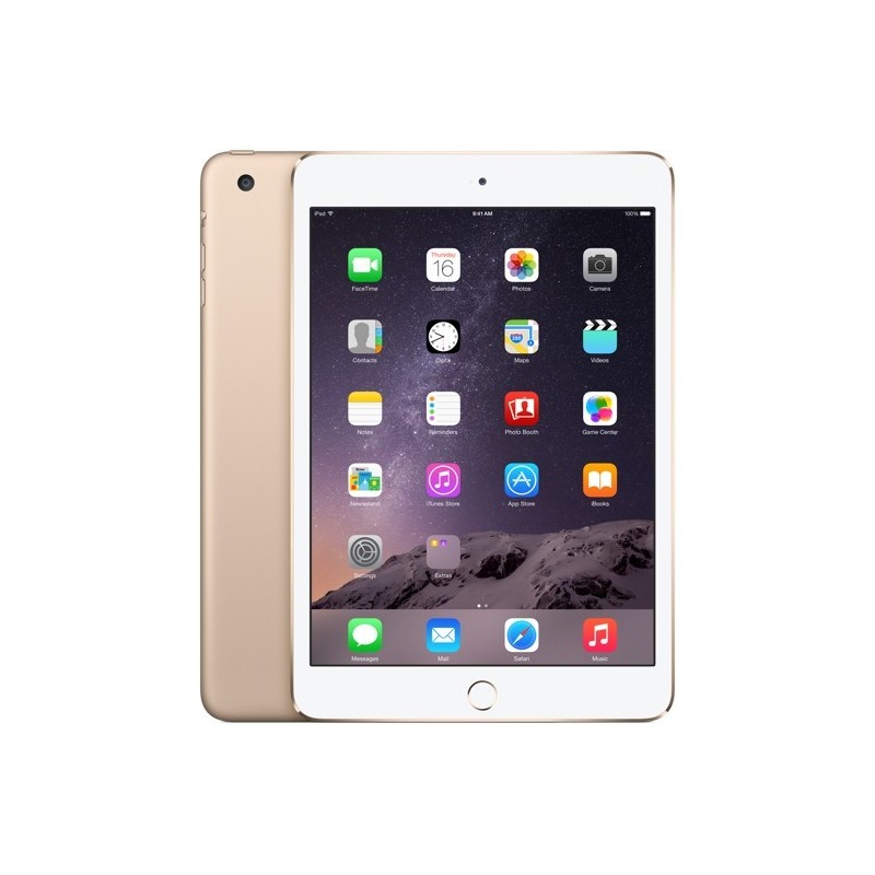 Apple iPad Mini 3 128GB WiFi + 4G A1600, gold - Tablets - Nordic