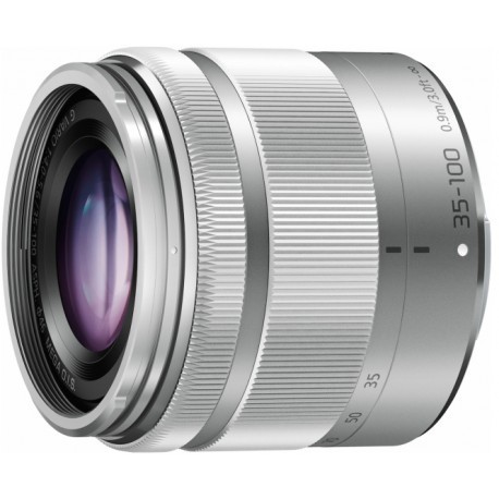 Panasonic Lumix G Vario 35-100mm f/4.0-5.6 ASPH MEGA O.I.S objektiiv, hõbedane