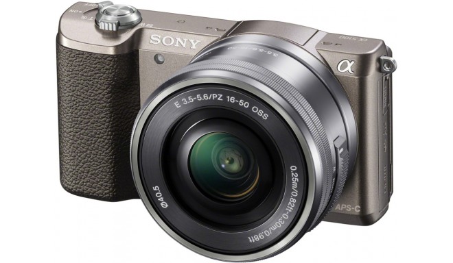 Sony a5100 + 16-50mm komplekts, brūns